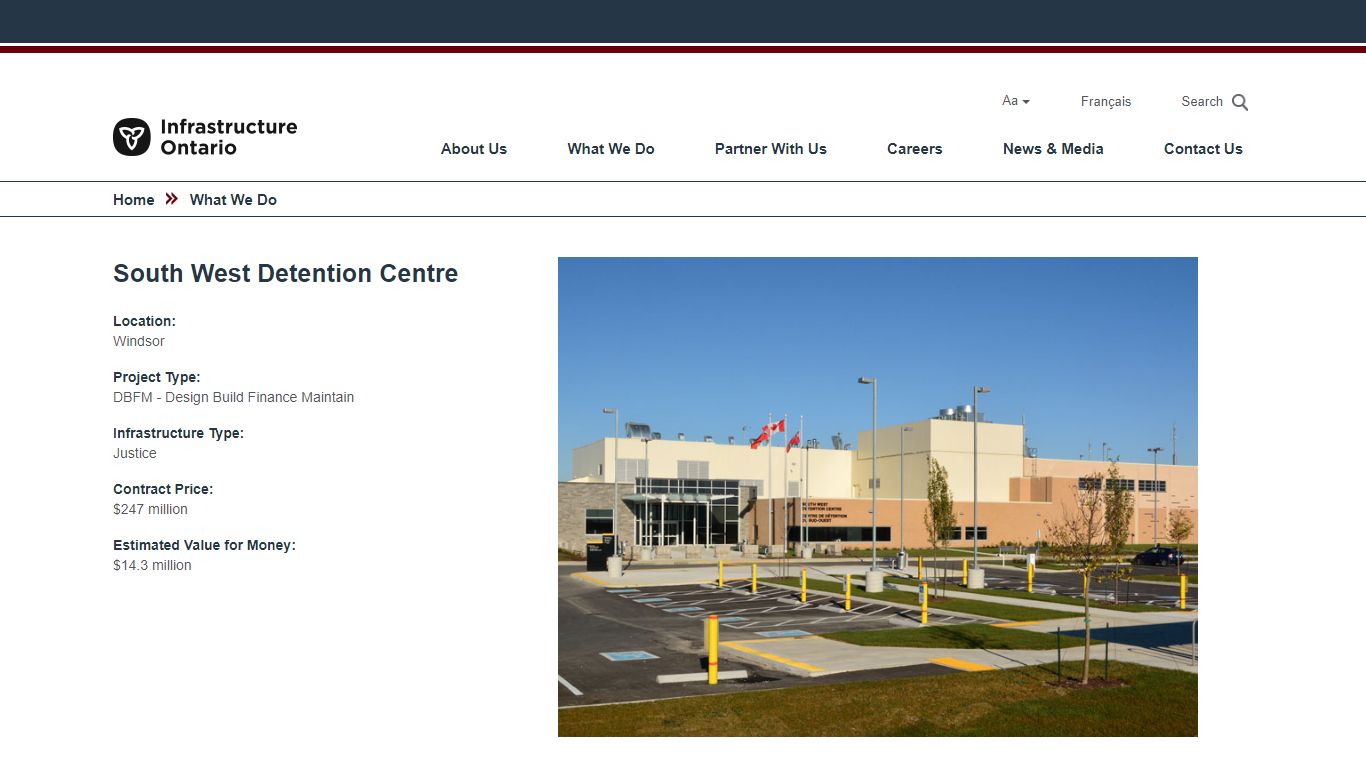 South West Detention Centre - Infrastructure Ontario